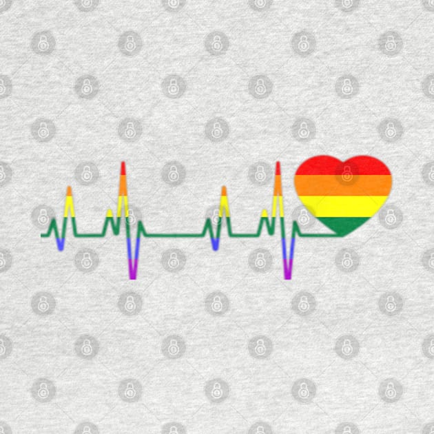 LGBT Heartbeat , Heartbeat lgbt , LGBT heartbeat LGBT rainbow heartbeat gay and lesbian pride , LBGT Gift Heartbeat Pride by hijazim681